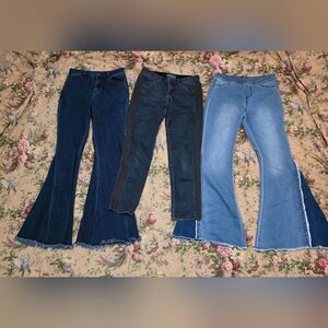 Denim Jeans Bundle - Dark Blue and Light Blue (Size 4)